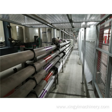 Plating line piping system air or wind supply